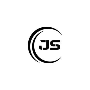 JS logo. JS set , J S design. White JS letter. JS, J S letter logo design. Initial letter JS letter logo set, linked circle uppercase monogram logo. J S letter logo vector design.	
