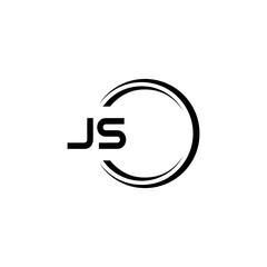 JS logo. JS set , J S design. White JS letter. JS, J S letter logo design. Initial letter JS letter logo set, linked circle uppercase monogram logo. J S letter logo vector design.	
