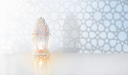 Ramadan Kareem greeting. Islamic lantern.