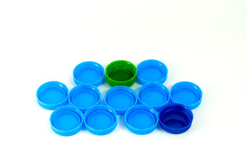 Group of plastic bottle cap