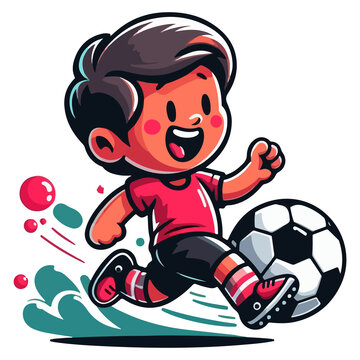 soccer player illustration