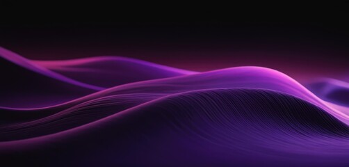 Naklejka premium Gradient waves purple and pink. Volumetric gradient shapes.
