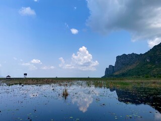 lake and clouds