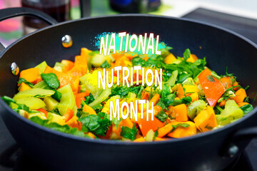 Vegetables highlights the essence of National Nutrition Month in a delicious display of healthy eating.