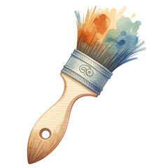 paintbrush isolated on white background