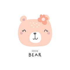cute baby bear, forest animal