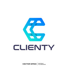 Initial C logo vector illustration