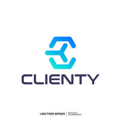 Initial C logo vector illustration