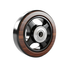 Furniture castor wheel isolated on white or transparent background