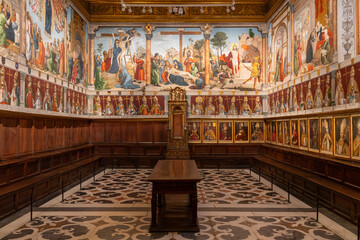 Salle capitulaire de la cathédrale sainte-marie - obrazy, fototapety, plakaty