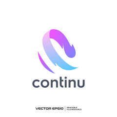 Abstract twister logo vector illustration