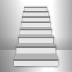 staircase in the house,3d interior staircases isolated on white background. the stair steps collection	
