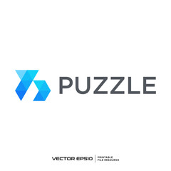 Abstract pixel logo vector illustration