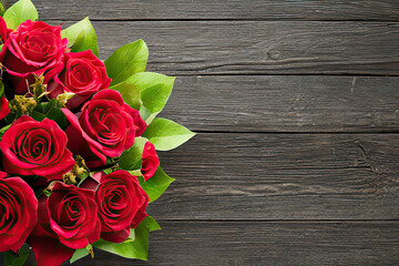 bouquet of red roses