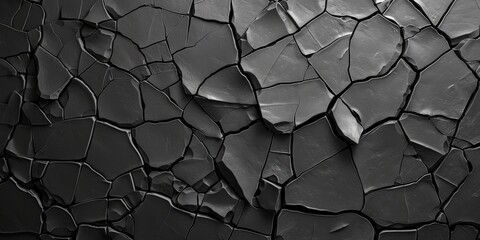 Cracked Modern Design Wall with Abstract Background Generative AI