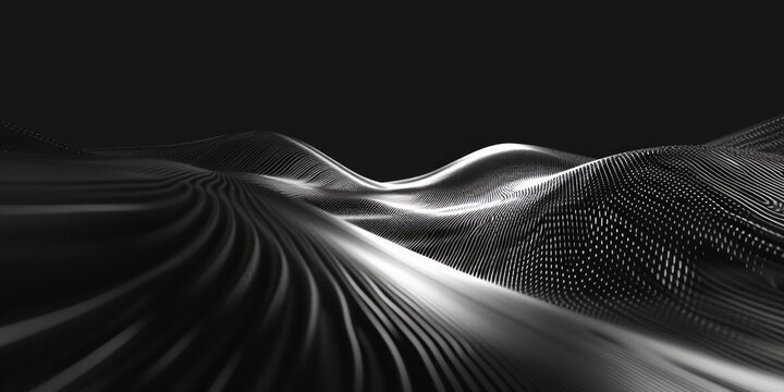 Graphic Design Wallpaper with Black and White Background Generative AI