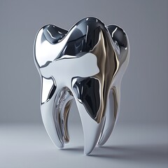 tooth morphology hyperrealistic logo artistic elegant - obrazy, fototapety, plakaty