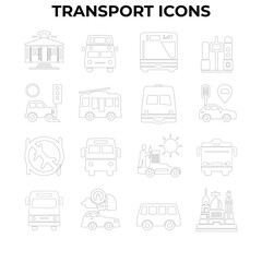 Icons for Public Transportation Lines