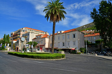Fototapeta na wymiar Dubrovnik; Croatia - august 29 2022 : picturesque old city