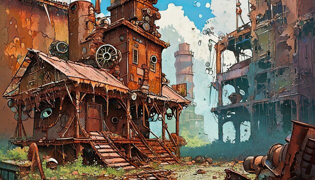 old abandoned factory
