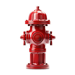 Fire hydrant on white or transparent background