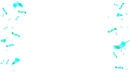 celebration luxury with blue and green confetti for holiday, birthday party