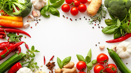 vegetables on a wooden board