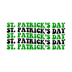 St Patricks Day typography design on plain white transparent isolated background for card, shirt, hoodie, sweatshirt, apparel, tag, mug, icon, poster or badge