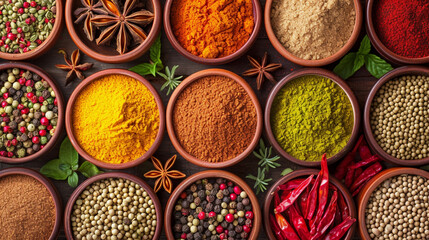 spices in the market - Powered by Adobe