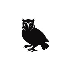Fototapeta premium owl vector silhouette