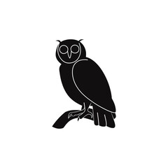 Obraz premium owl vector silhouette