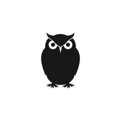 Fototapeta premium owl vector silhouette