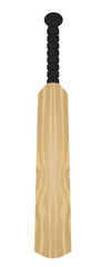 Brown cricket bat. vector illustration