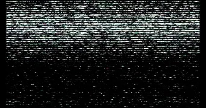 ノイズやグリッチなどのエフェクト。壊れた液晶画面の映像