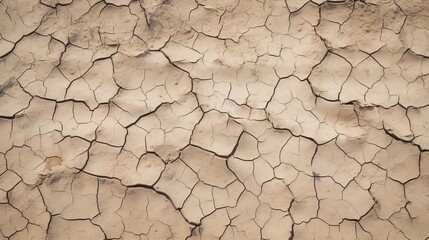 The cracked dry soil background paints a stark portrait of arid desolation, with fissures running like jagged scars across the barren earth. In this harsh landscape, the relentless sun beats down,
