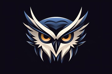 A wise owl face logo symbolizing knowledge and insight