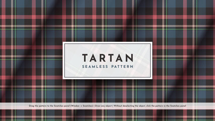 Seamless Tartan Pattern. Traditional Scottish Texture. Fashionable fabric. Textile Background
