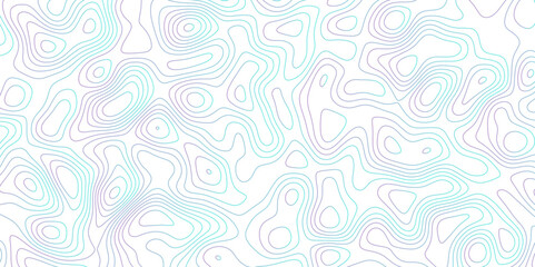 Abstract colorfull topography vector background. Topographic map. Geographic mountain relief. counter map wavy line paper textrue. grid curve line abstract vector illustration