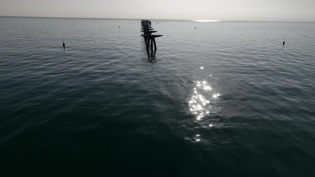 Pantalan del Puerto de Sagunto en Valencia