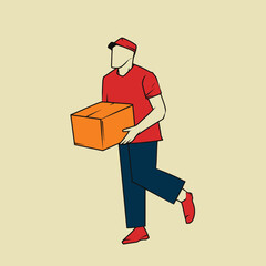 delivery person delivering a package
