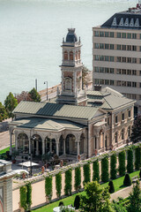 Clock tower by the garden
