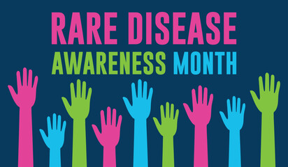Rare Disease awareness month design concept, Rare Disease Day is an awareness event that takes place every year on the last day of February