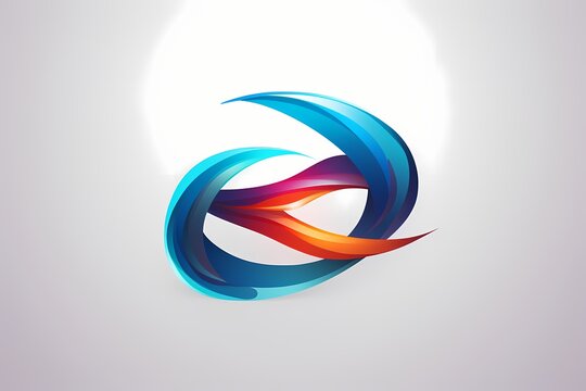 A dynamic symbol logo depicting fluidity and motion