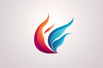 A dynamic symbol logo representing progress and growth