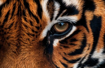 Close up of a tiger eyes