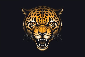 A fierce jaguar face logo symbolizing strength and stealth