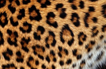 Closeup leopard fur