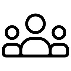 people icon, simple vector design