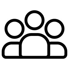 people icon, simple vector design