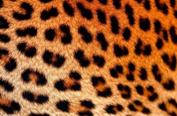 Leopard skin texture, Close-up leopard spot pattern texture background.